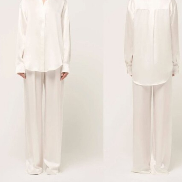 Michael Lo Sordo Pants - NWT Michael Lo Sordo Relaxed Silk Boy Pant